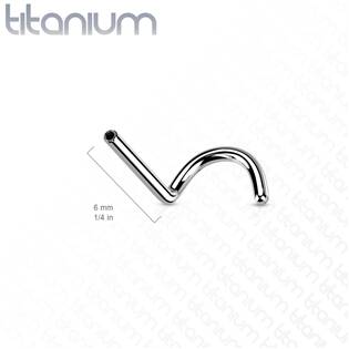 TIT1146-0806 Tyčka k PUSH IN piercing do nosu TITAN, 0,8 x 6 mm