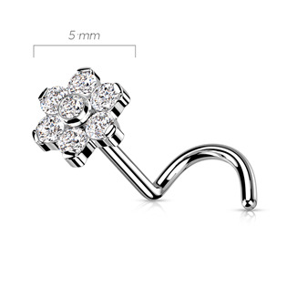 TIT1179 PUSH IN piercing do nosu TITAN, 0,8 x 6 mm