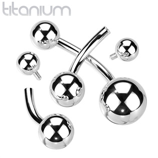 TIT1194-1614 Piercing do pupíku banánek TITAN