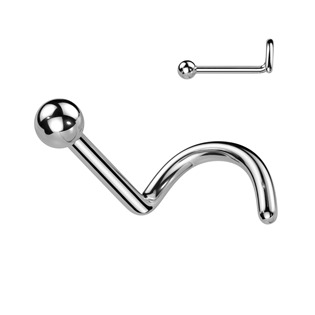 TIT1238 Piercing do nosu kulička - TITAN