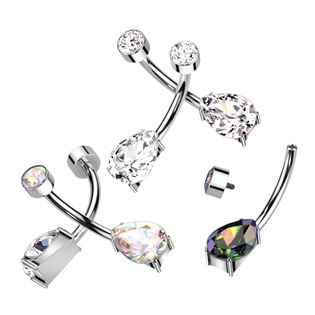 TIT1266-AB Piercing do pupíku - TITAN