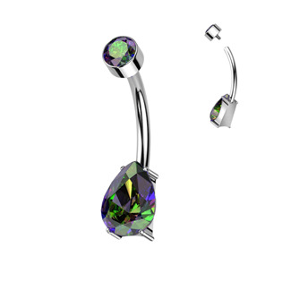 TIT1266-C Piercing do pupíku - TITAN