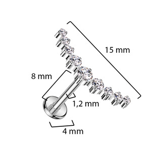 TIT1276-C Piercing do brady - labreta TITAN