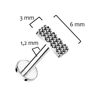 TIT1297-1208 Piercing do brady - labreta TITAN