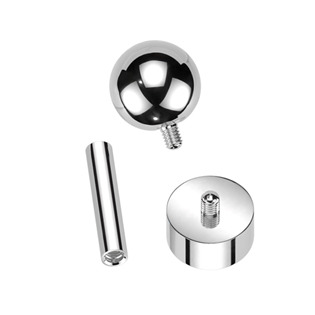 TIT1306-C Cartilage piercing TITAN, 1,2 x 6 mm, barva: čirá