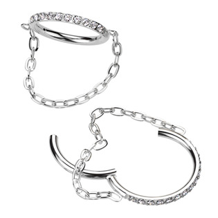 TIT1308-1208 Segment kruh helix / cartilage / tragus / septum piercing TITAN