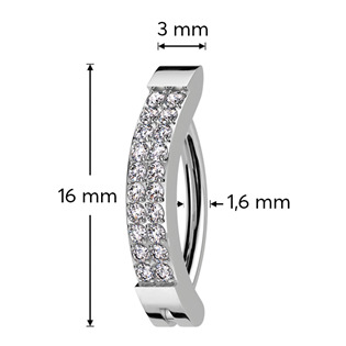 TIT1327-C Piercing do pupíku TITAN