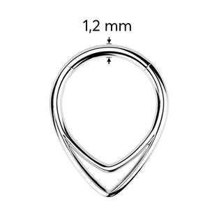 TIT1328-1210 Piercing septum / helix / cartilage TITAN