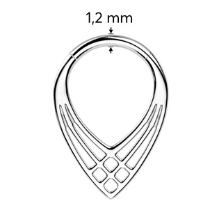 TIT1329-1210 Piercing septum / helix / cartilage TITAN