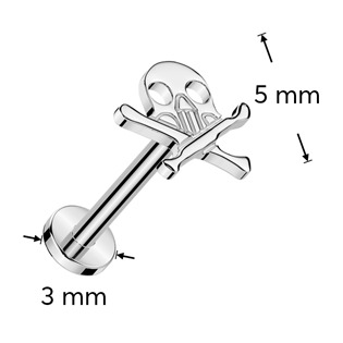 TIT1332 Piercing do brady - PUSH IN labreta TITAN