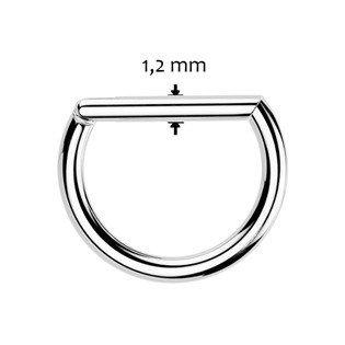 TIT1337-1208 Piercing segment půlkruh TITAN