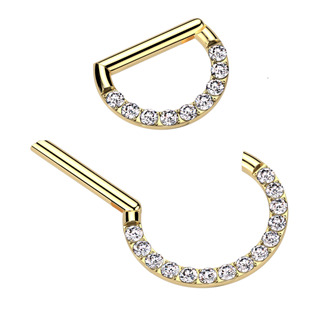 TIT1339-1208 Piercing segment půlkruh TITAN