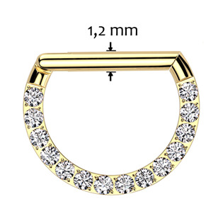 TIT1339-1210 Piercing segment půlkruh TITAN