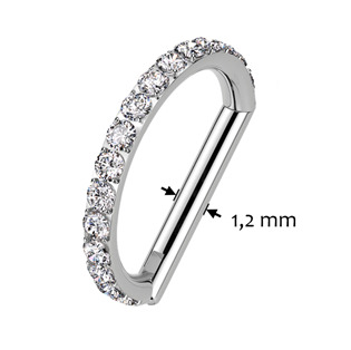 TIT1340-1208 Piercing segment půlkruh TITAN