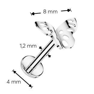 TIT1350-1206 Piercing do brady motýl