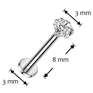 TIT1356 Piercing do brady - PUSH IN labreta TITAN