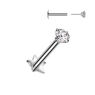 TIT1360-1206 Piercing do brady - PUSH IN labreta TITAN