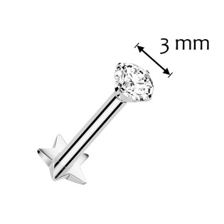 TIT1360-1208 Piercing do brady - PUSH IN labreta TITAN