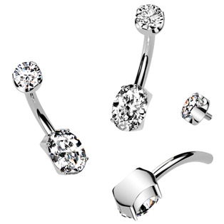 TIT1383-C Piercing do pupíku - TITAN