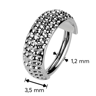 TIT1393-1208 Segment kruh - helix / cartilage / tragus piercing TITAN