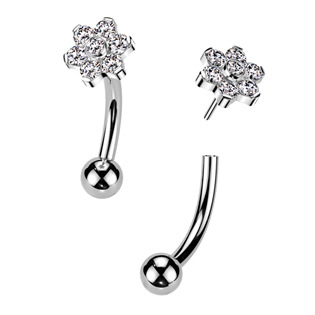 TIT1400-1208 PUSH IN piercing k do obočí TITAN, 1,2 x 8 mm