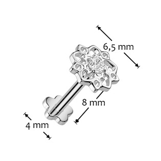 TIT1412-1208 Piercing do brady - PUSH IN labreta TITAN, 1,2 x 8 mm