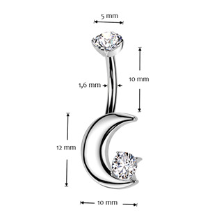 TIT1425 Piercing do pupíku - TITAN