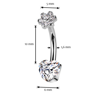 TIT1427 Piercing do pupíku - TITAN