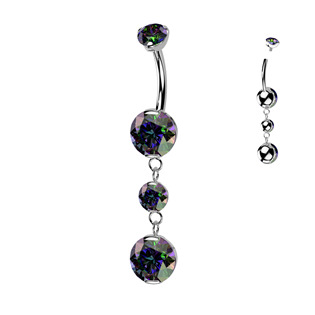 TIT1438-VM Visací piercing do pupíku - TITAN