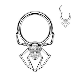 TIT1445-1210 Segment kruh spider - helix / cartilage / tragus piercing TITAN