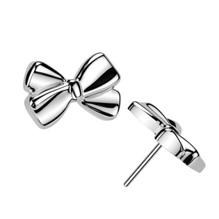 TIT1506 Ozdobná část k PUSH IN piercingu TITAN, mašlička