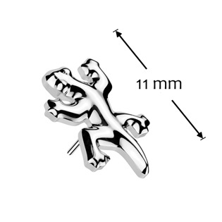 TIT1509 Ozdobná část k PUSH IN piercingu TITAN, ještěrka