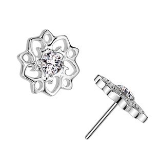 TIT1511 Ozdobná část k PUSH IN piercingu TITAN, kytička