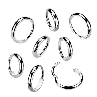 TIT1515-0807 Segment kruh - helix / cartilage / tragus piercing TITAN