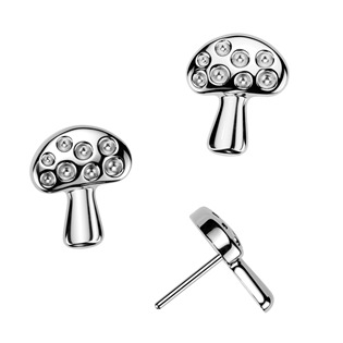 TIT1531 Ozdobná část muchomůrka k PUSH IN piercingu TITAN