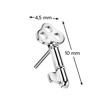 TIT1532 Ozdobná část klíček k PUSH IN piercingu TITAN