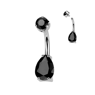TIT1551 Piercing do pupíku - TITAN, Achát