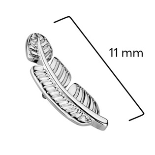 TIT1565 Náhradní ozdoba peříčko k dermálu / labretě TITAN, 1,2 mm