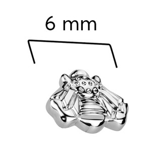 TIT1566 Náhradní ozdoba včelka k dermálu / labretě TITAN, 1,2 mm