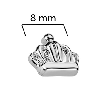 TIT1567 Náhradní ozdoba korunka k dermálu / labretě TITAN, 1,2 mm