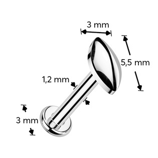 TIT1576-1208 Piercing do brady - labreta TITAN