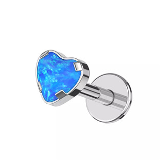 TIT1587-OP22 Piercing do brady - labreta titan, opál
