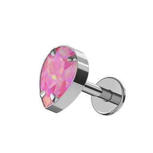 TIT1588-OP05 Piercing do brady - labreta titan, opál