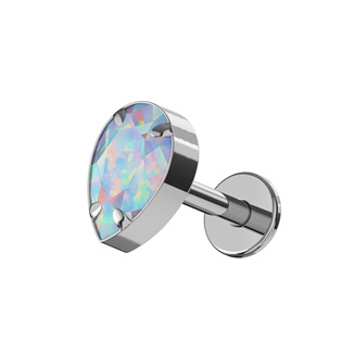 TIT1588-OP17 Piercing do brady - labreta titan, opál