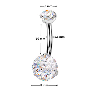 TIT1592 Piercing do pupíku - TITAN