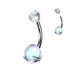 TIT1599 Piercing do pupíku měsíční kámen - TITAN