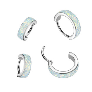 TIT1606-1008 Piercing segment kruh TITAN s opálem, 1,0 x 8 mm