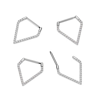 TIT1613 Piercing segment podkova špičatá TITAN