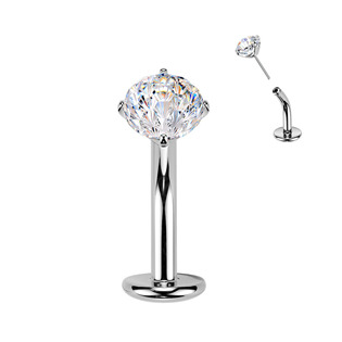 TIT1621-G Obrácený PUSH IN piercingu do pupíku TITAN