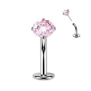 TIT1621-Q Obrácený PUSH IN piercingu do pupíku TITAN